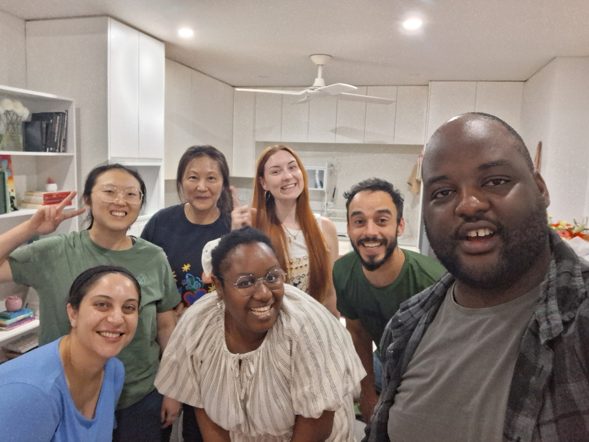 VLAM Sydney family selfie in the kitchen after fellowship